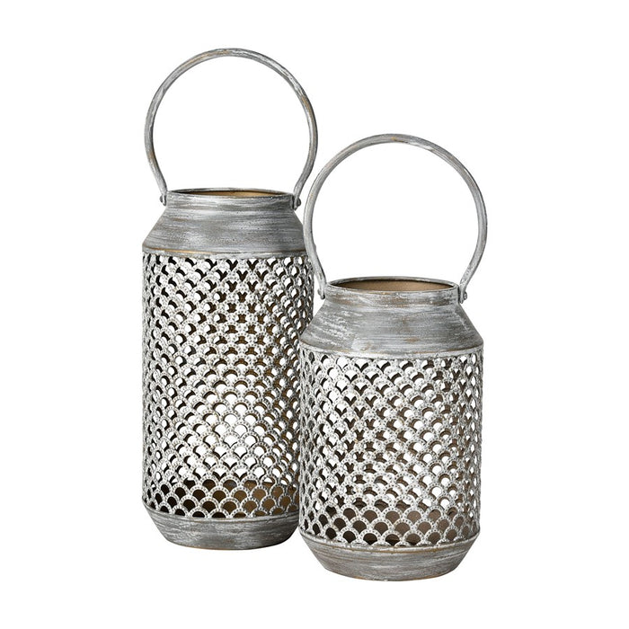 Atlas Lighting Rawmarsh Lantern, Small, Aged Silver