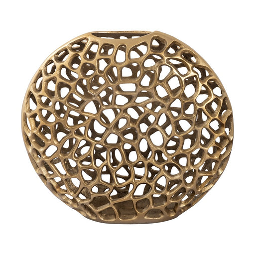 Atlas Lighting Reef Small Vase, Brass