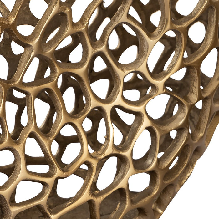 Atlas Lighting Reef Small Vase, Brass