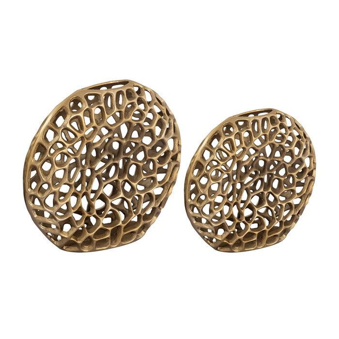 Atlas Lighting Reef Small Vase, Brass