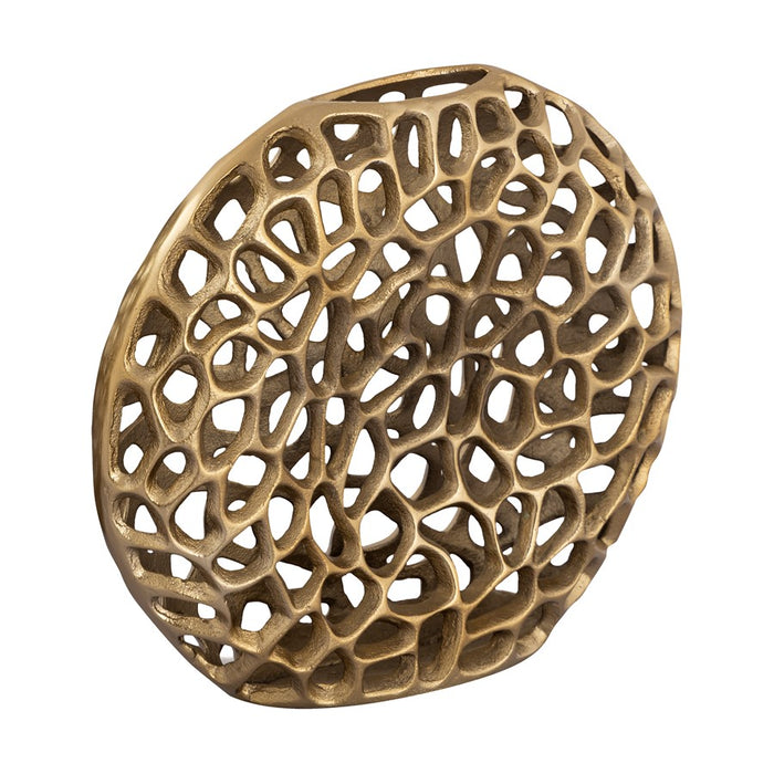 Atlas Lighting Reef Large Vase, Brass