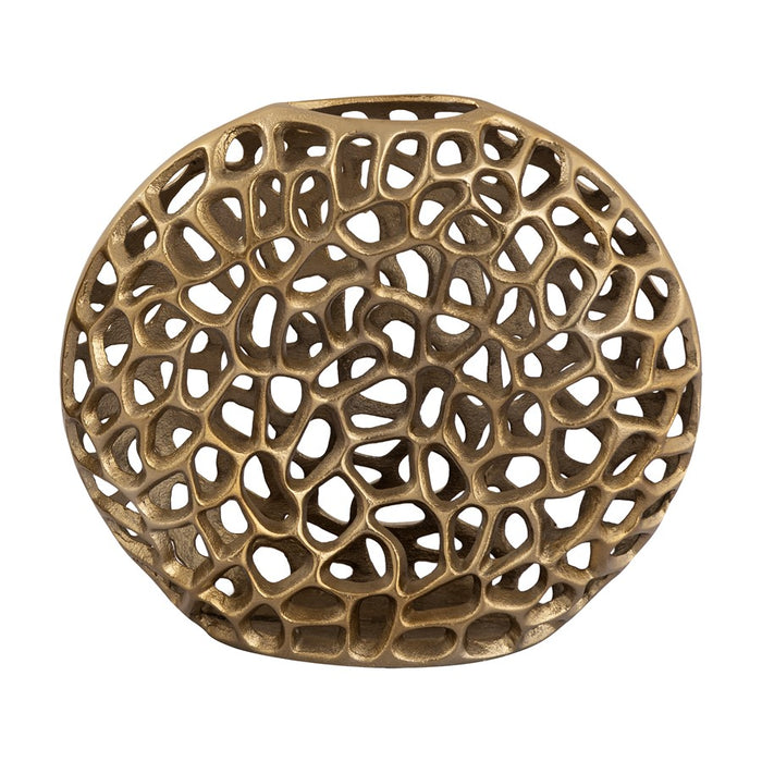 Atlas Lighting Reef Large Vase, Brass