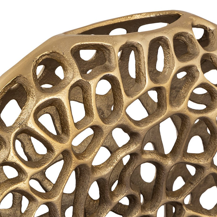Atlas Lighting Reef Large Vase, Brass