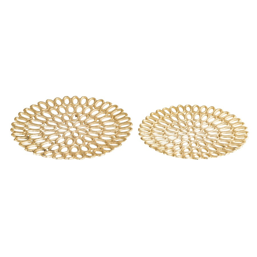 Atlas Lighting Regina Tray Set of 2, Gold