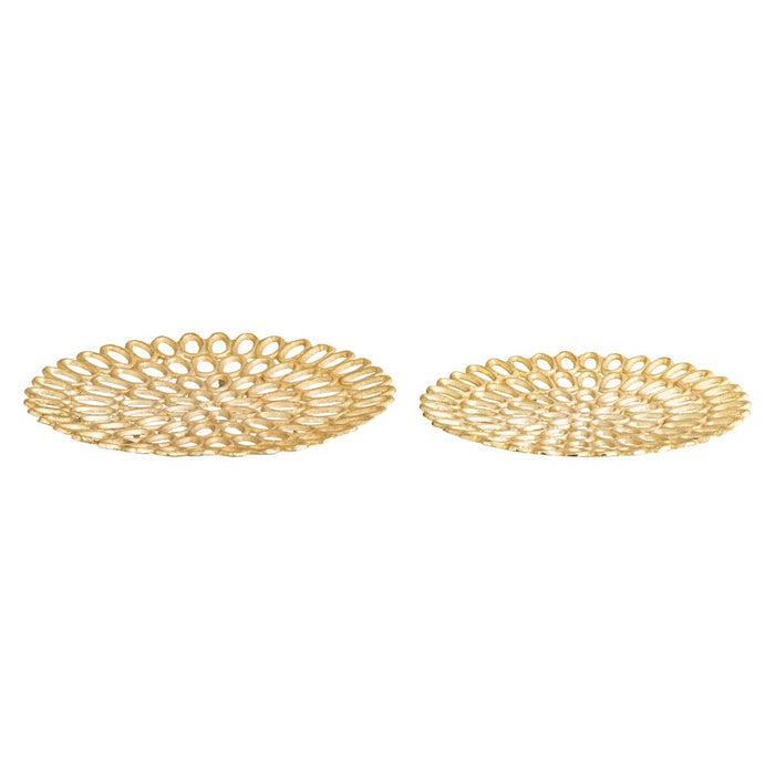 Atlas Lighting Regina Tray Set of 2, Gold