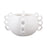 Atlas Lighting Rinko Wide Vase, White - AC11558-01