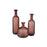 Atlas Lighting Riven Small Vase, Maroon