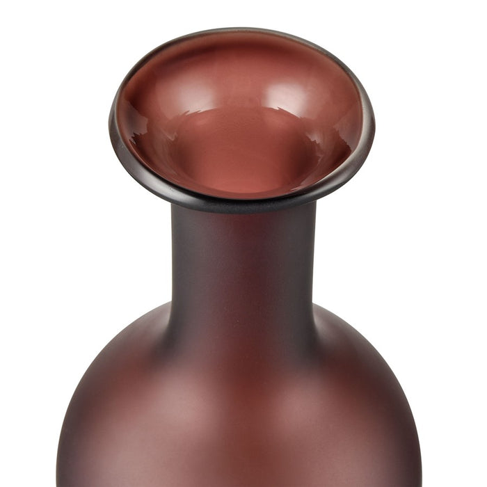 Atlas Lighting Riven Large Vase, Maroon