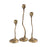 Atlas Lighting Rosen Candleholder, Set of 3, Brass - AC11565-01S