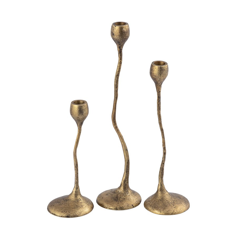 Atlas Lighting Rosen Candleholder, Set of 3, Brass - AC11565-01S