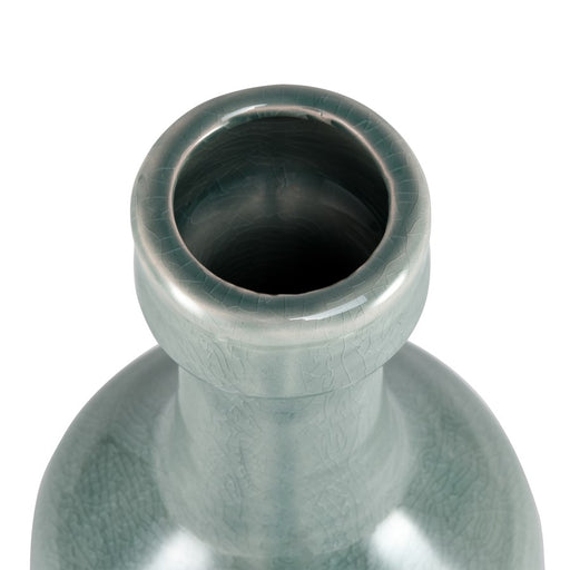 Atlas Lighting Row Large Vase,Lt Green