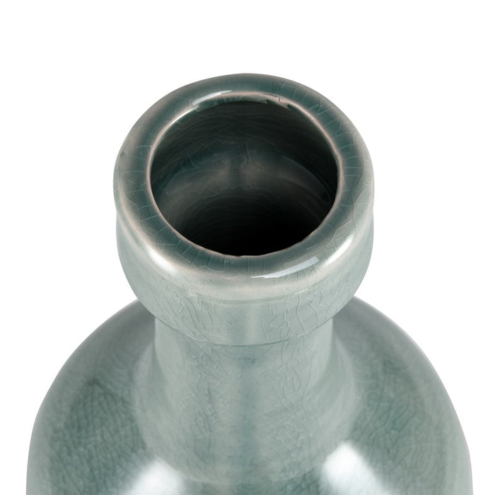 Atlas Lighting Row Large Vase,Lt Green