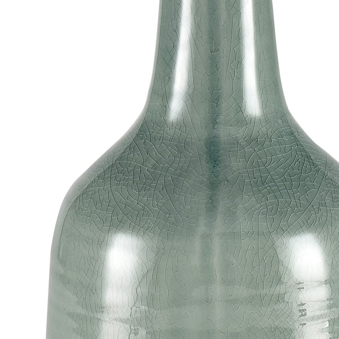 Atlas Lighting Row Large Vase,Lt Green