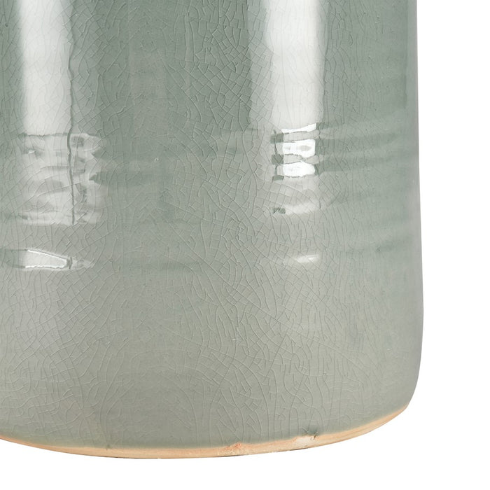 Atlas Lighting Row Large Vase,Lt Green
