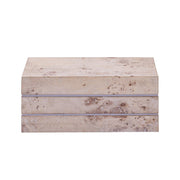 Atlas Lighting Salem Box, Tall White Burl Wood - AC11569-01
