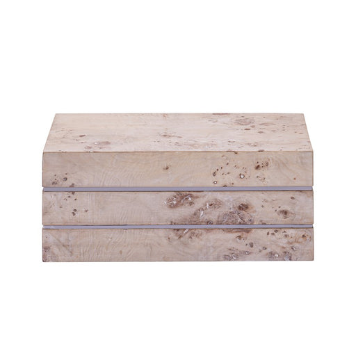 Atlas Lighting Salem Box, Tall White Burl Wood - AC11569-01