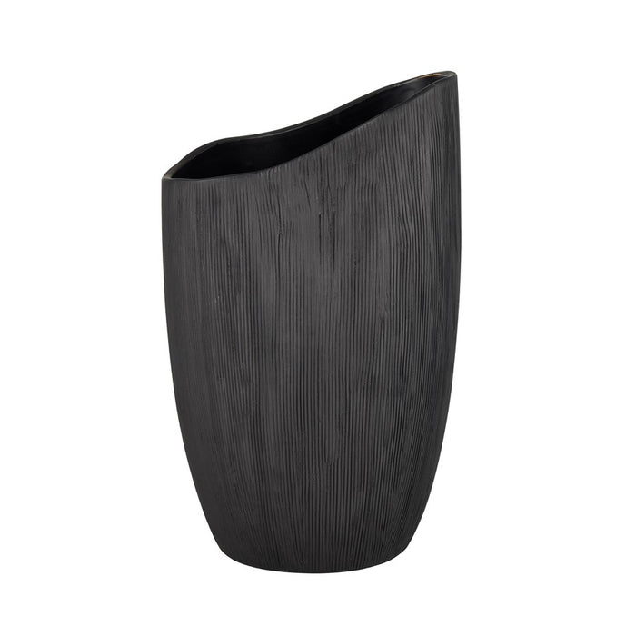 Atlas Lighting Scribing Vase, Black