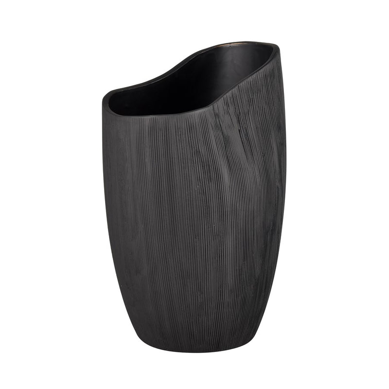 Atlas Lighting Scribing Vase, Black