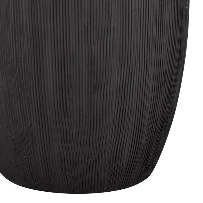 Atlas Lighting Scribing Vase, Black