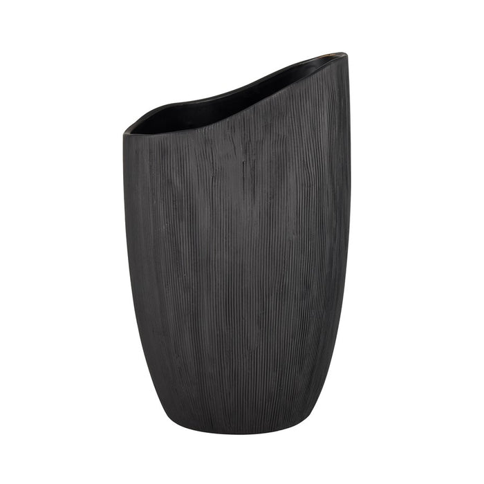 Atlas Lighting Scribing Vase, Black