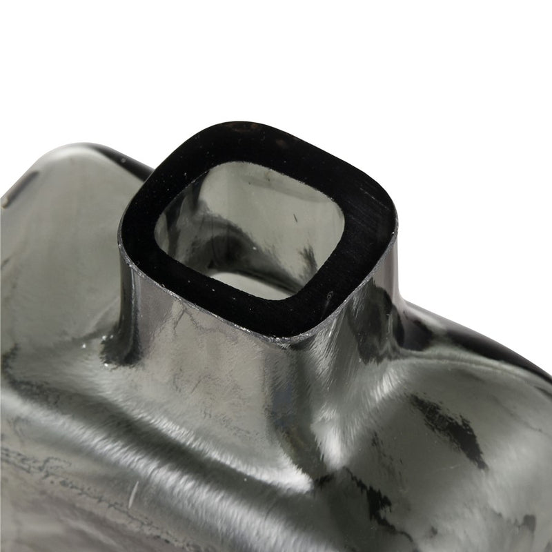 Atlas Lighting Sellen Medium Vase | Smoke Glass Bottle Shape | Shelf & Table Decor | 5 x 2.5 x 11.75 in | Model AC11576-01