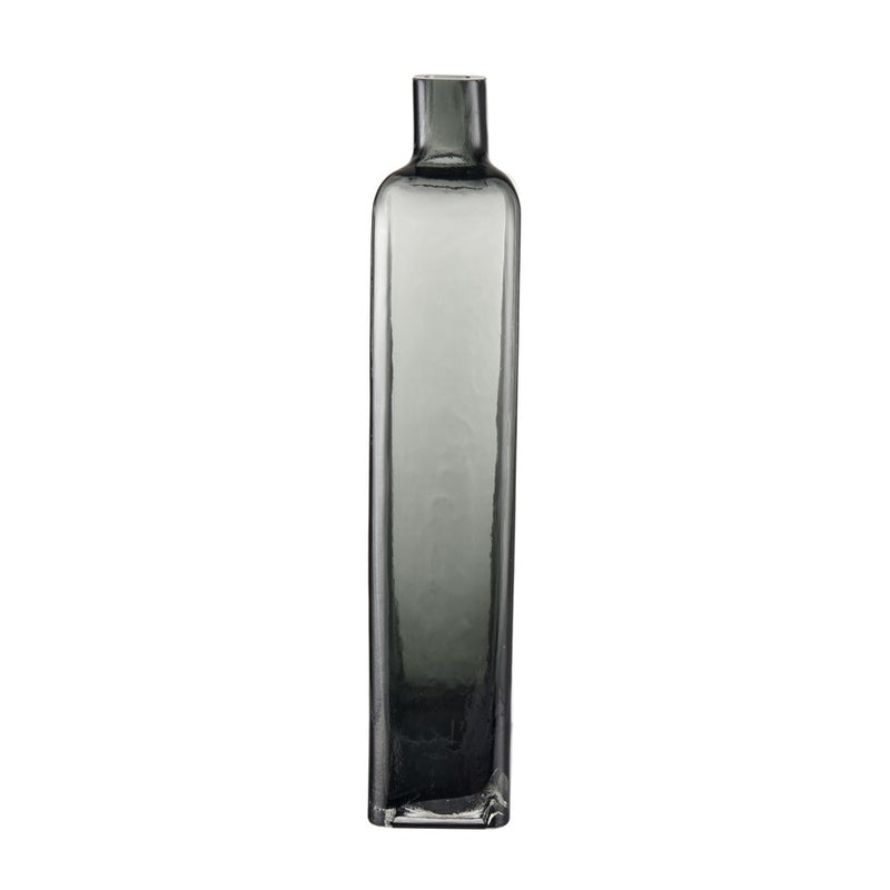 Atlas Lighting Sellen Tall Vase | Smoke Glass Bottle Shape | Floor & Table Decor | 6 x 3 x 14.5 in | Model AC11576-02