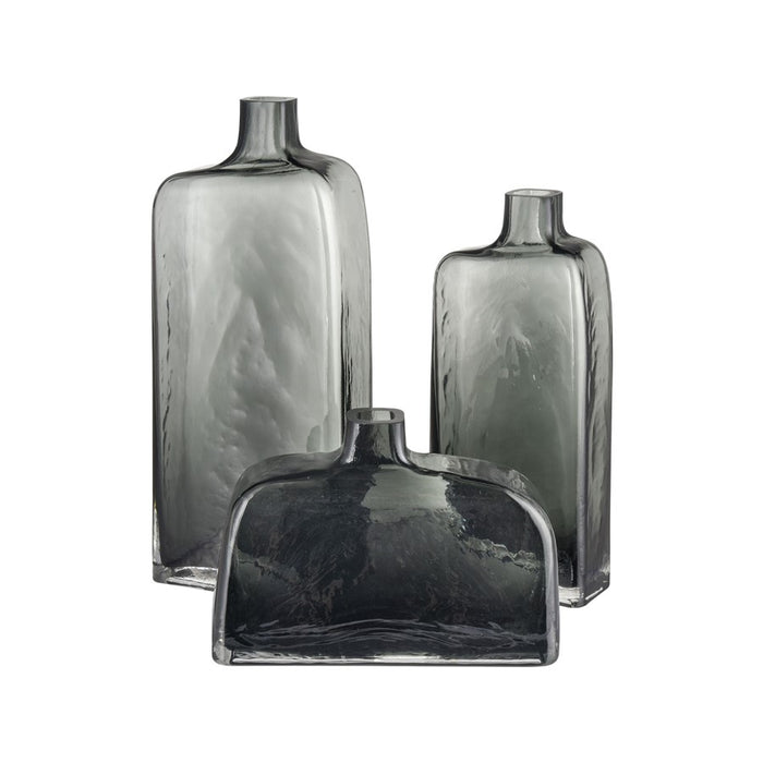 Atlas Lighting Sellen Short Vase, Smoke