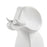 Atlas Lighting Serengeti Elephant Sculpture, Matte White