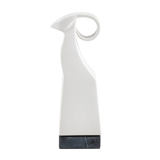 Atlas Lighting Serengeti Ram Sculpture, Matte White