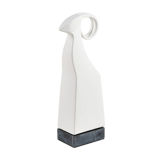 Atlas Lighting Serengeti Ram Sculpture, Matte White