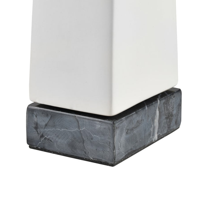 Atlas Lighting Serengeti Rhino Sculpture, Matte White