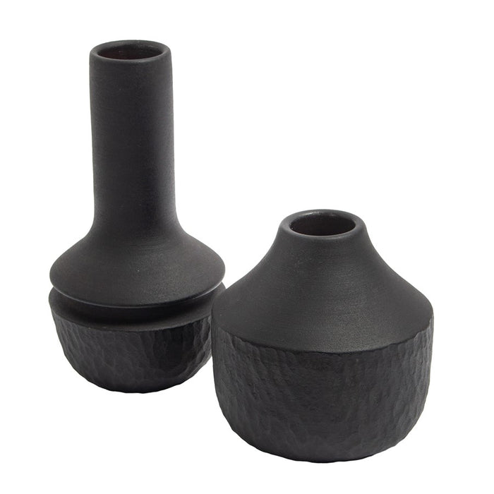 Atlas Lighting Shadow Small Vase, Matte Black