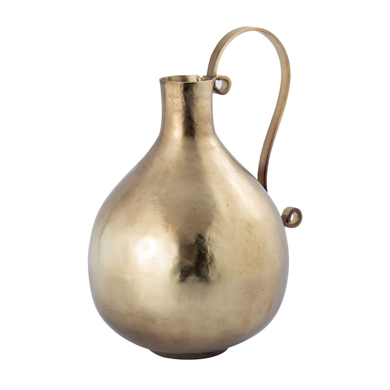 Atlas Lighting Shaffer Medium Vase | Transitional Brass Metal Amphora | Living Room & Entryway Decor | 9.5 x 8 x 13.5 in | Model AC11586-01