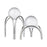 Atlas Lighting Sibyl Orb Stand Set of 2, Silver