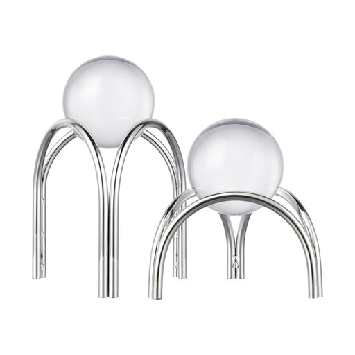 Atlas Lighting Sibyl Orb Stand Set of 2, Silver