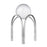 Atlas Lighting Sibyl Orb Stand Set of 2, Silver