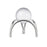 Atlas Lighting Sibyl Orb Stand Set of 2, Silver