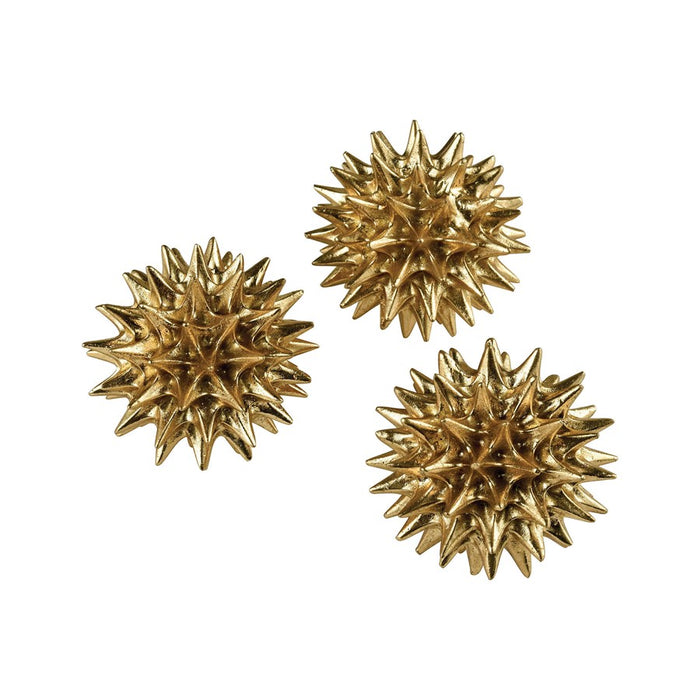 Atlas Lighting Spangle Orb, Set of 3, Gold Leaf