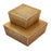 Atlas Lighting Square Linen Small Texture Box, Brass
