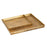Atlas Lighting Square Linen Texture Tray Set of 2, Brass