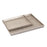 Atlas Lighting Square Linen Texture Tray Set of 2, Nickel