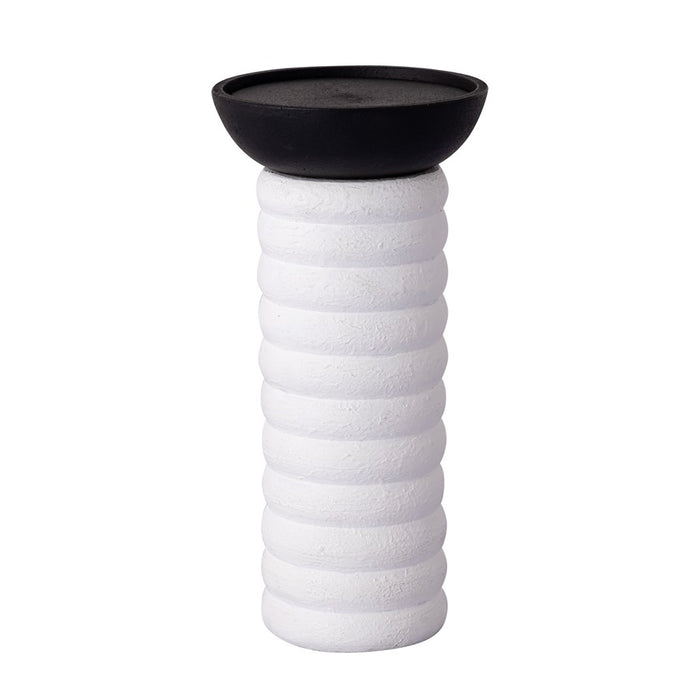Atlas Lighting Stack Pillar Holder, Set of 3, Plaster White