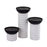 Atlas Lighting Stack Pillar Holder, Set of 3, Plaster White