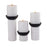 Atlas Lighting Stack Pillar Holder, Set of 3, Plaster White