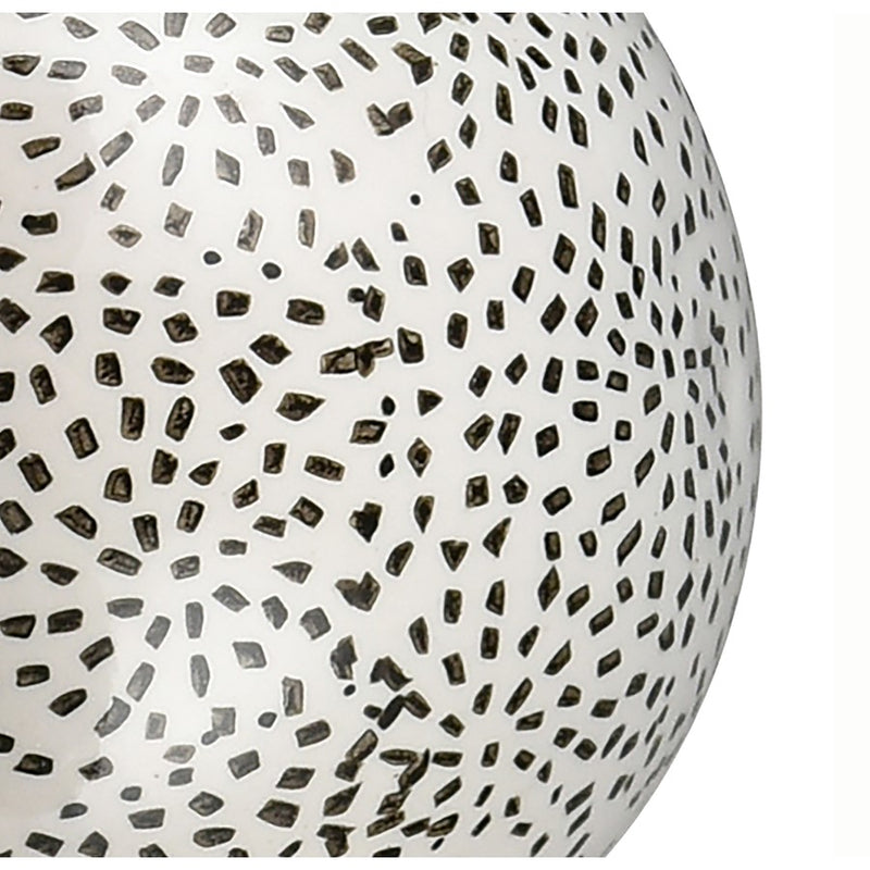 Atlas Lighting Stassi Orbs Decorative Object, Set of 5 | Modern White & Black Hand-Painted Earthenware | Decorative Bowl | Model AC11615-01S