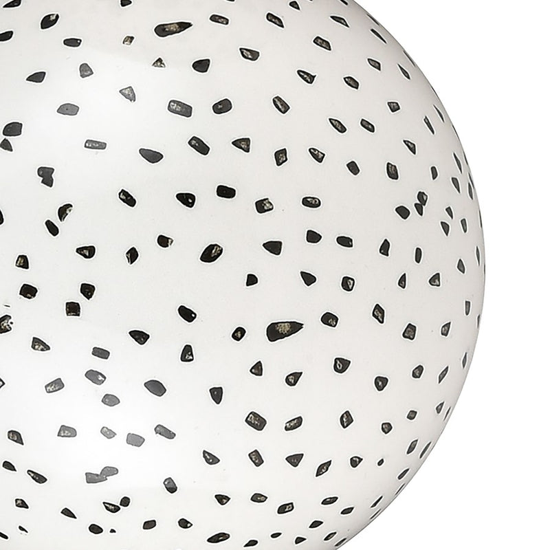Atlas Lighting Stassi Orbs Decorative Object, Set of 5 | Modern White & Black Hand-Painted Earthenware | Decorative Bowl | Model AC11615-01S