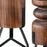Atlas Lighting Stilton Candleholder, Set of 3, Brown