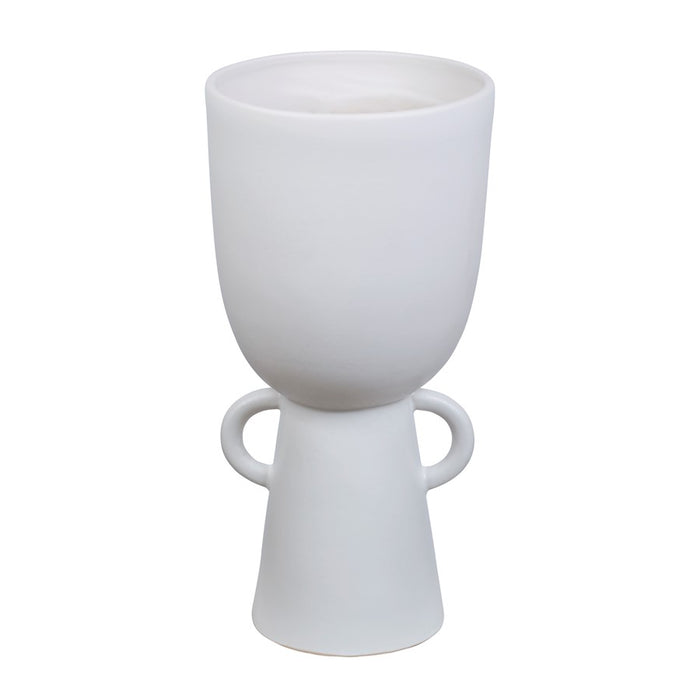 Atlas Lighting Talus Large Vase, Matte White