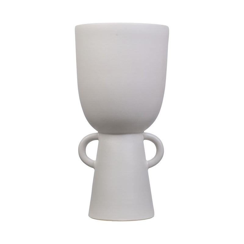 Atlas Lighting Talus Large Vase, Matte White