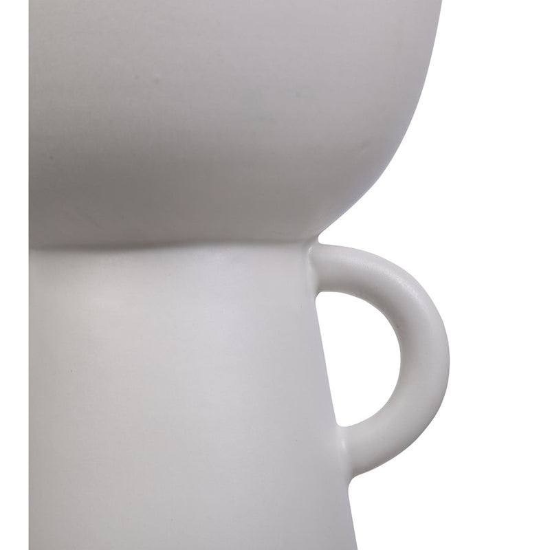 Atlas Lighting Talus Large Vase, Matte White